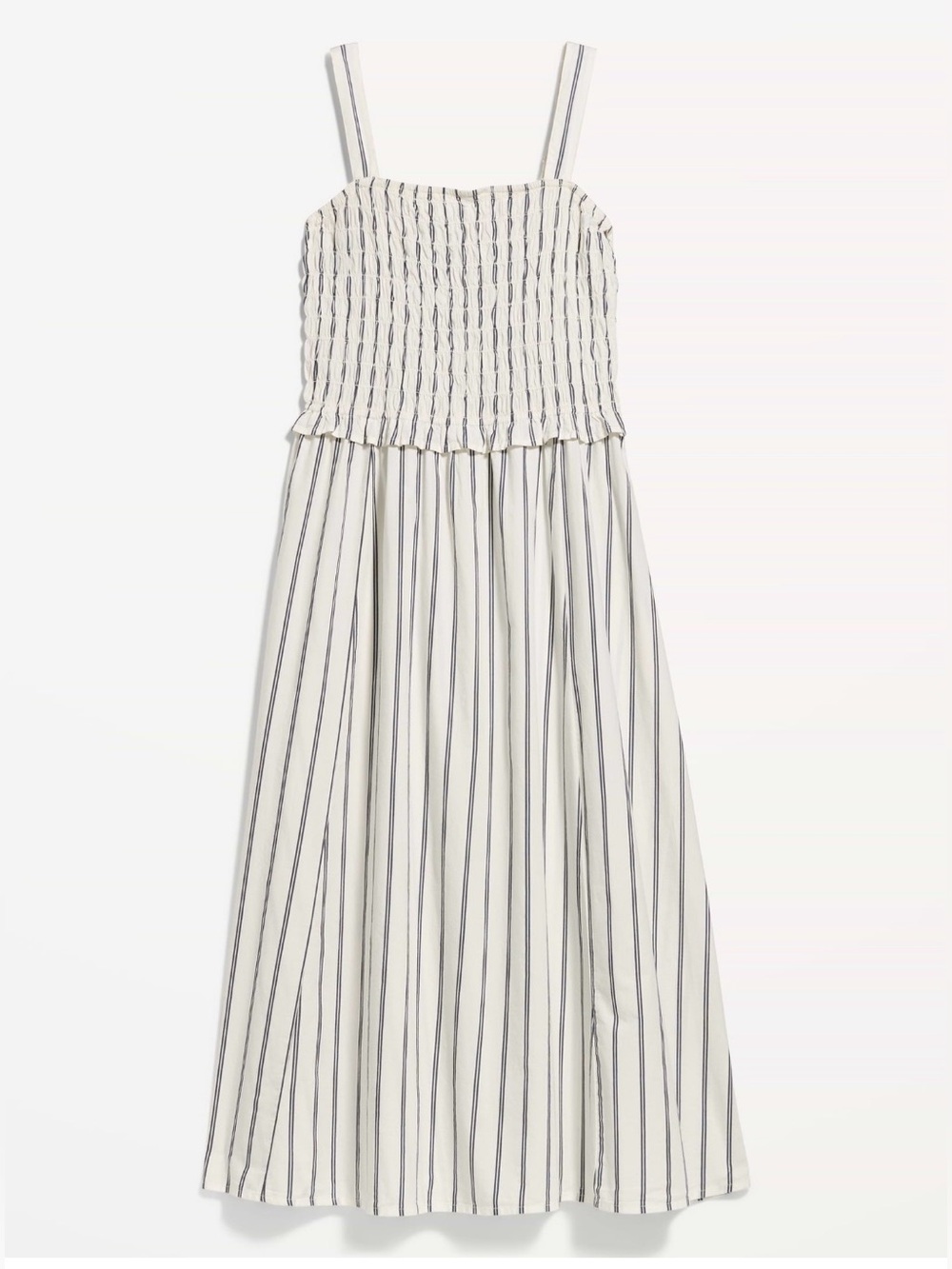 Old Navy Fit & Flare Smocked-Bodice Midi Dress Sz M